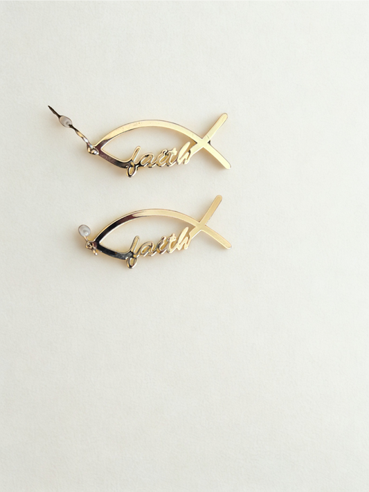 Faith Fish Earrings